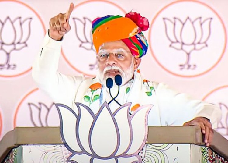 प्रधानमंत्री नरेन्द्र मोदी ने माधोपुर में जनसभा को किया संबोधित