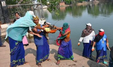 पर्यावरण दिवस पर श्रमदान: 10 तालाबों से निकला 35 ट्रैक्टर से अधिक कचरा