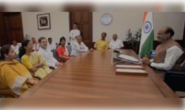 लोकसभा में विपक्ष के नेता बनने के बाद राहुल गांधी ने स्पीकर से की मुलाकात