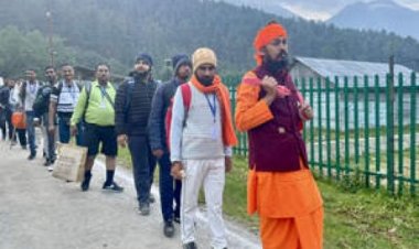 अमरनाथ यात्रा : चार दिन में 74 हजार से ज्यादा श्रद्धालुओं ने बाबा बर्फानी के दर्शन किये