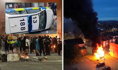 ब्रिटेन : लीड्स में दंगे… सड़कों पर जमकर उत्पात, आगजनी और हिंसा की देखें तस्वीरें