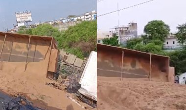 अयोध्या हाइवे पर सुबह 3 बजे अनियंत्रित ट्रक पलटा, झोपड़ी में सो रहे 4 की मौत