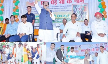 उप मुख्यमंत्री अरुण साव ने अपनी मां के सम्मान में लगाया पौधा