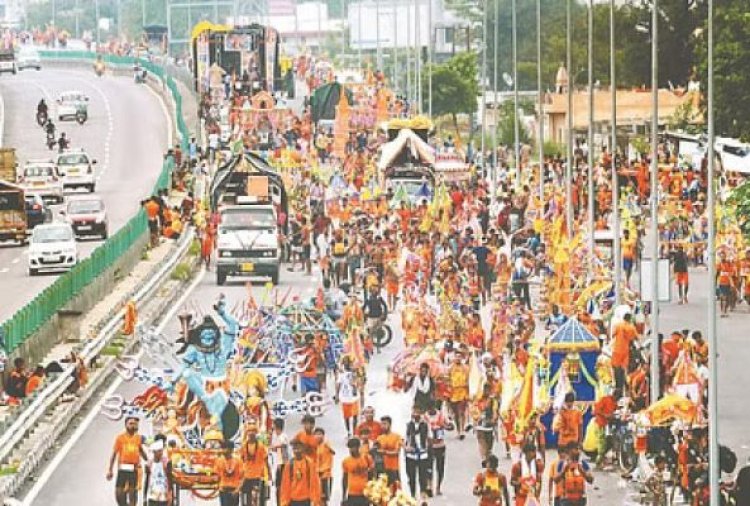 दिल्ली-देहरादून हाईवे कांवड़ यात्रा के कारण पूरी तरह बंद