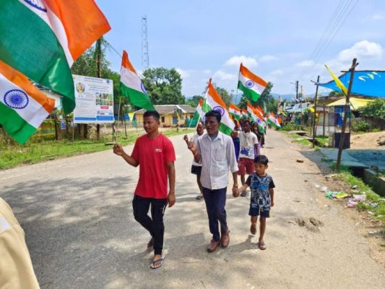 हर घर तिरंगा रैली निकाली