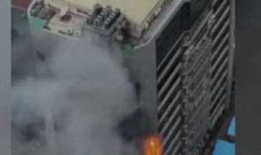 मुंबई के टाइम्स टावर में लगी आग, दिखा धुएं का गुबार