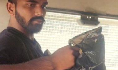 5 लाख की सुपारी लेकर हत्या करने आया शूटर धराया:ऑटोमेटिक पिस्टल, 2 कट्टे और 12 जिंदा कारतूस जब्त; सुपारी देने वालों की तलाश जारी
