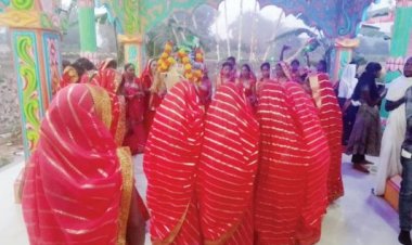 मां विन्ध्वासिनी मंदिर में भंडारा