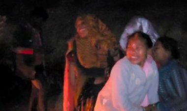 टीले के टकराकर 8 फीट उछली बाइक, दो की मौत:निमंत्रण खाकर लौट रहे थे, सीधी में सोन नदी के पास हादसा