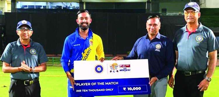 सैयद मुश्ताक अली ट्रॉफी में असम विरूद्ध मैच छग ने जीता