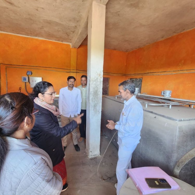 कल से शुरू होगा चिरोली गांव का मिल्क प्लांट:SDM ने निरीक्षण कर पशु पालकों से बात की, 400 लीटर दूध से होगी शुरुआत
