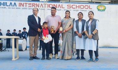 यू के जी के छात्र दक्ष बंजारे लेंगे इंडियन चाइल्ड बूस्टर हब प्रतियोगिता में भाग....