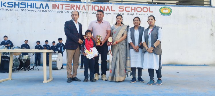 यू के जी के छात्र दक्ष बंजारे लेंगे इंडियन चाइल्ड बूस्टर हब प्रतियोगिता में भाग....