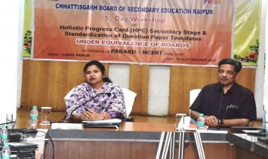 रायपुर : छत्तीसगढ़ माध्यमिक शिक्षा मंडल में राष्ट्रीय शिक्षा नीति 2020 के तहत कार्यशाला सह प्रशिक्षण का आयोजन