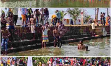 फ़रसिया के महामाया मंदिर में माघी पूर्णिमा के अवसर पर पवित्र कुंड में भक्तों ने लगाई डुबकी