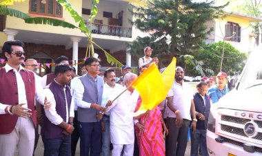 कल्याण आश्रम के सेवांकुर भारत स्वयंसेवकों को वित्त मंत्री श्री ओपी चौधरी ने किया रवाना"आदिवासी क्षेत्रों के ग्रामों में जाकर सेवा कार्य कर करेंगे स्वयंसेवक