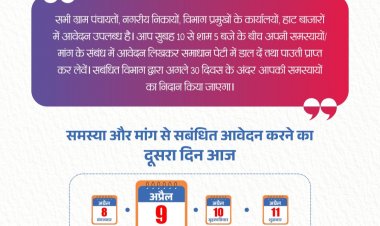 सुशासन तिहार 25: 08 से 11 अप्रैल तक पहले चार दिन नागरिक बताएंगे अपनी समस्याएं’ संबंधित विभाग द्वारा 30 दिवस के अंदर किया जाएगा नागरिकों के समस्याओं का निदान