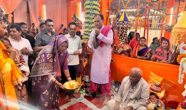 जगन्नाथ मंदिर दोकड़ा प्राण प्रतिष्ठा कार्यक्रम में अष्ट प्रहरी का आयोजन, विधायक गोमती साय हुईं शामिल....