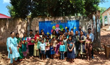 बस्ता गांव में बना पहला व्यवहार कॉर्नर" गांव के बच्चे स्वयं के हित में कर रहे संवाद और कार्य