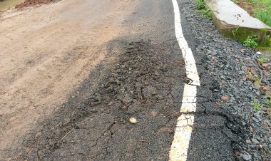 जशपुर: महज 3 महीने में ही उखड़ने लगी करोड़ों के पीएम जनमन की सड़क " स्थानीय ग्रामीणों में आक्रोश ..... पढ़िए पूरी खबर 