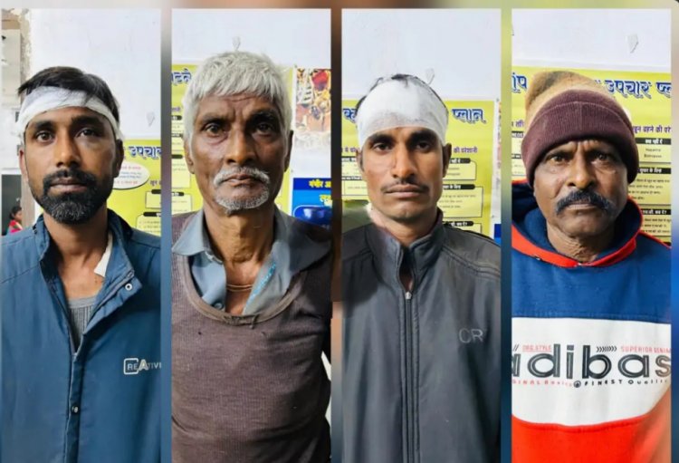 जमीन विवाद में बलवा, लाठी-डंडों व कुल्हाड़ी से हुई मारपीट, बगीचा थाना क्षेत्र के चार आरोपी गिरफ्तार...