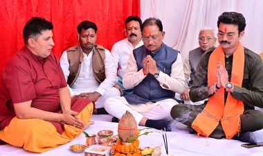 मुख्यमंत्री श्री विष्णुदेव साय ने 19.51 करोड़ रुपए लागत के 6 विकास कार्यों का किया भूमिपूजन