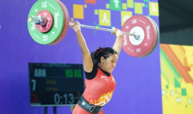 58 किग्रा महिला वेटलिफ्टिंग में अरुणाचल की अनाई वांग्सू ने जीता स्वर्ण