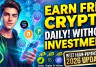 Earn Free Crypto Daily Without Investment 2026 | Best High Paying Crypto Apps for Passive Income