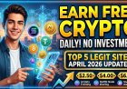 Free Crypto Earning Websites 2026 | High Paying Legit Sites That Actually Work