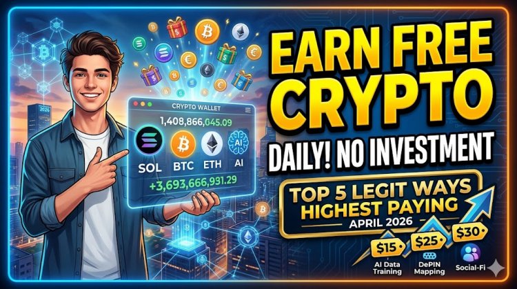 Top 5 Legit Ways to Earn Free Crypto Daily in 2026