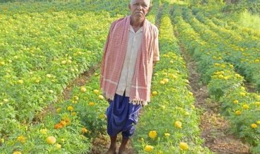 धान छोड़ फूलों की खेती ने बदली आनंदराम की तकदीर