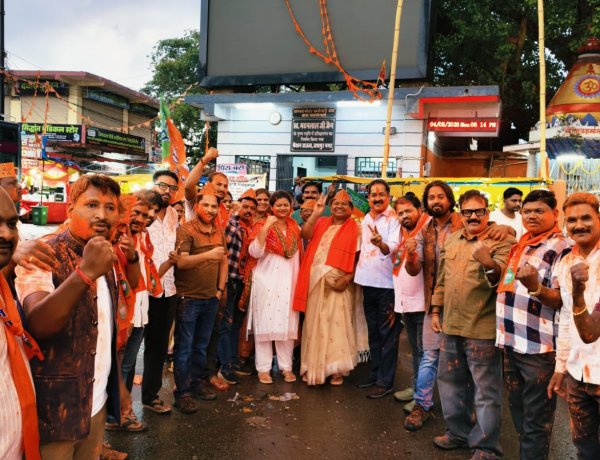 ऐतिहासिक विजय पर जशपुर भाजपा का विराट उत्सव