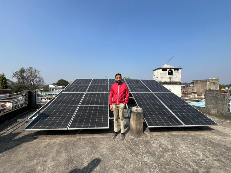 पीएम सूर्य घर मुफ्त बिजली योजना से प्रभाष कुमार जैन को बिजली बिल से मिल रही राहत 