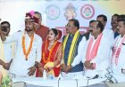 बेमेतरा में सामूहिक विवाह समारोह में शामिल हुए मुख्यमंत्री, नवदंपतियों को दिया आशीर्वाद