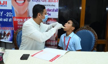 लोकभवन में बाल रोग शिविर आयोजित*      *राज्यपाल श्री डेका ने स्वास्थ्य परीक्षण शिविर का किया अवलोकन