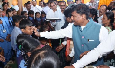 भानपुरी में हर्षोल्लास के साथ मनाया गया शाला प्रवेश उत्सव