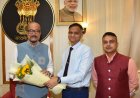 रायपुर : राज्यपाल श्री रमेन डेका से एम्स के कार्यपालक निदेशक ने की सौजन्य मुलाक़ात