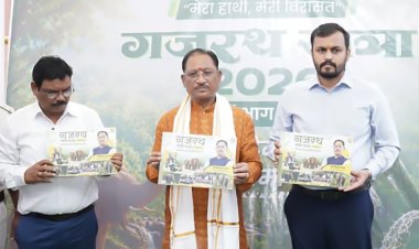 मुख्यमंत्री श्री विष्णुदेव साय ने ‘गजरथ यात्रा’ पुस्तक का किया विमोचन, जनसुरक्षा के साथ हाथियों और उनके प्राकृतिक आवास के संरक्षण पर जोर