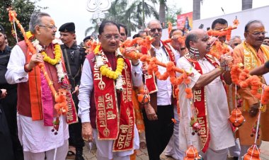 पवित्र श्रावण मास की भव्य कांवड़ यात्रा में शामिल हुए मुख्यमंत्री श्री साय