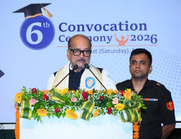राज्यपाल ने जिंदल विश्वविद्यालय के छठवें दीक्षांत समारोह में विद्यार्थियों को दी उपाधियां