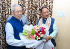 मुख्यमंत्री श्री विष्णु देव साय ने छत्तीसगढ़ के पूर्व राज्यपाल श्री विश्वभूषण हरिचंदन से की सौजन्य भेंट