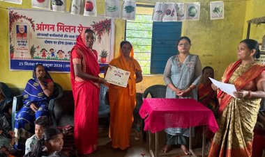 आंगन मिलन सेवा से उत्सव स्थल बने आंगनबाड़ी केंद्र, पहले दिन 97 हजार से अधिक लोगों की सहभागिता