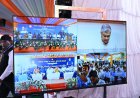 केंद्रीय रेल मंत्री श्री अश्विनी वैष्णव और मुख्यमंत्री श्री विष्णु देव साय और  ने रावघाट - रायपुर एवं रायपुर - कुरूद यात्री रेल सेवाओं को दिखाई हरी झंडी