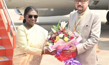 राष्ट्रपति श्रीमती मुर्मु का छत्तीसगढ़ आगमन पर हुआ आत्मीय स्वागत’